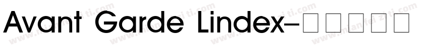 Avant Garde Lindex字体转换